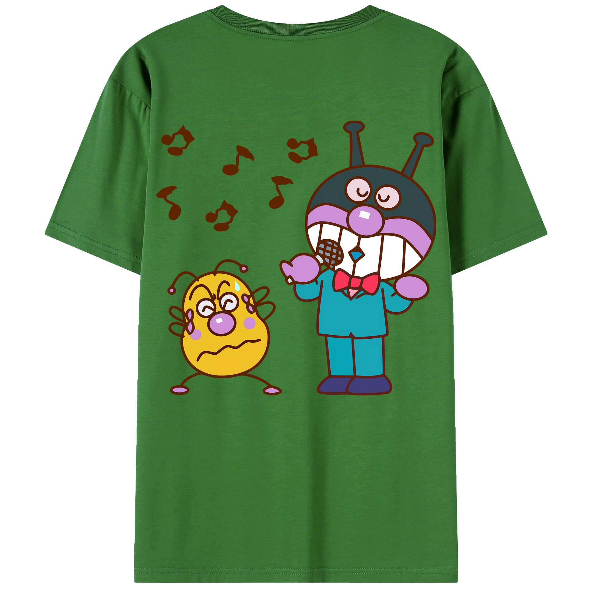 （画像用） アンパンマン Anpanman レディース半袖Tシャツ(バックプリント)